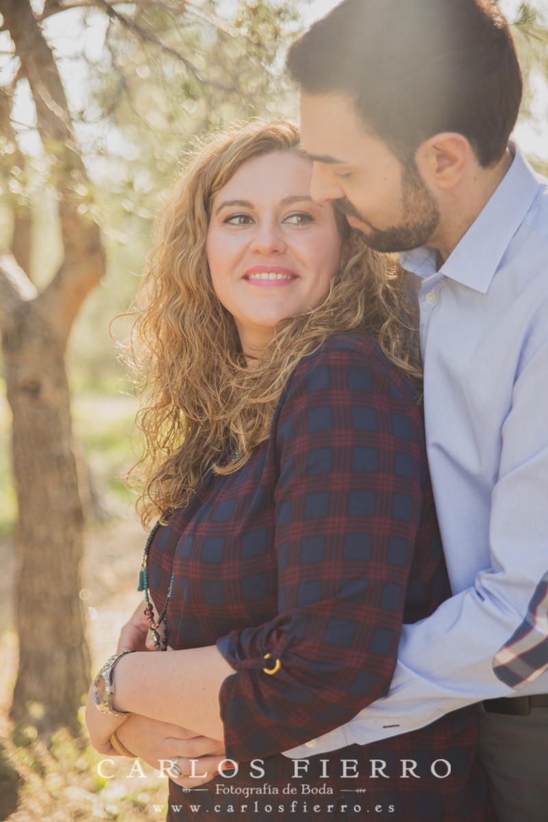 fotografía de preboda natural