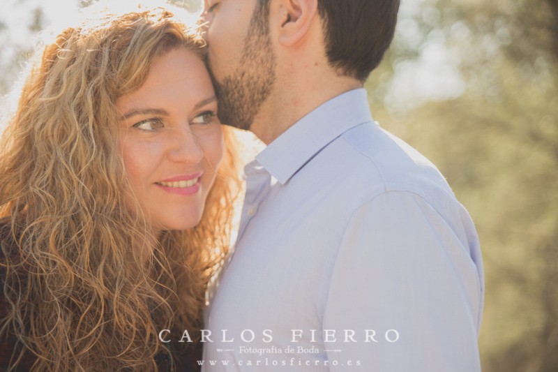 fotografía de preboda natural
